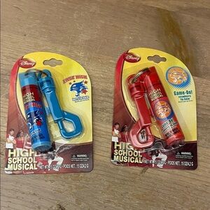 Disney High School Musical Lip Balm With Clip Lot of 2 Berry & Strawberry Sealed